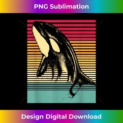 retro killer whale - minimalist sublimation digital file - pioneer new aesthetic frontiers