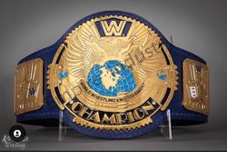 handmade world wrestling entertainment champion replica tittle belt adult size brass plates