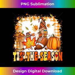 tis the season pumpkin gnome latte thanksgiving football tank top - bohemian sublimation digital download - elevate your style with intricate details