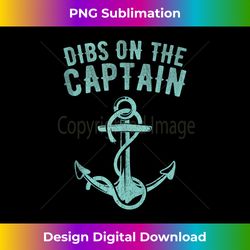 wife dibs on the captain tank top - sophisticated png sublimation file - elevate your style with intricate details