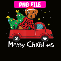 airedale terrier christmas truck tree png, christmas dog moods png, cute gifts png crmd18102312