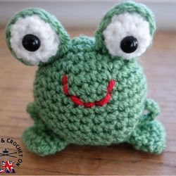 doodle zoo 3 finlay the frog crochet pattern, digital file pdf, digital pattern pdf, crochet pattern