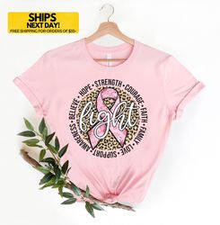breast cancer t-shirt  breast cancer gifts  pink ribbon support tee  breast cancer awareness  hope and strength shirt