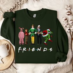 christmas friends sweatshirt, for a festive holiday season, friends christmas' sweater the perfect gift for fans