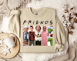 friends sitcom christmas sweatshirt holiday hilarity with your favorite crew