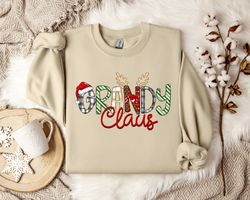 grandy claus sweatshirt - cozy winter apparel - festive grandparent christmas pullover - seasonal holiday fashion - uniq