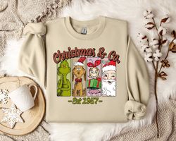 grinch christmas sweatshirt, festive holiday jumper - winter wonderland apparel, xmas fashion gift, seasonal clothing fo