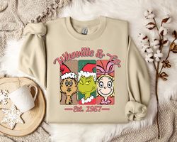 grinch christmas sweatshirt, whoville and co sweatshirt - festive holiday apparel, who-ville inspired jumper, christmas