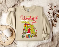 it's the most wonderful time of the year sweatshirt, christmas sweater, holiday jumper, festive pullover, winter apparel