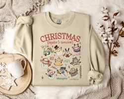 taylor swiftie christmas sweater, christmas sweatshirt, festive holiday pullover, christmas sweater, winter warmth jumpe