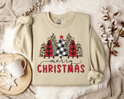 vintage christmas tree sweatshirt - retro xmas jumper for men and women