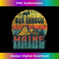 bar harbor maine moose nature mountains hiking outdoors - urban sublimation png design - challenge creative boundaries