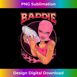 Baddie Bad Girl Stack Of Cash Pink Style Sassy Character - Sublimation-Optimized PNG File - Challenge Creative Boundaries
