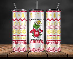 kansas city chiefs christmas tumbler png, nfl merry christmas png, nfl, nfl football png 106