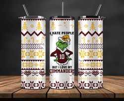 washington commanders christmas tumbler png, nfl merry christmas png, nfl, nfl football png 108