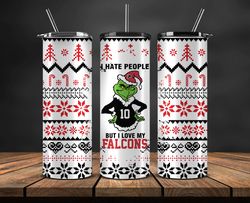 atlanta falcons christmas tumbler png, nfl merry christmas png, nfl, nfl football png 112