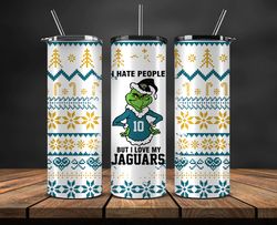 jacksonville jaguars christmas tumbler png, nfl merry christmas png, nfl, nfl football png 114