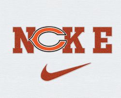 nike chicago bears embroidery effect, nike svg, football team svg, nfl logo, nfl,nfl design 43
