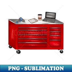 red tool box - sublimation-ready png file - transform your sublimation creations