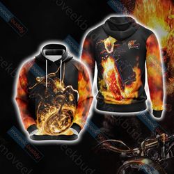 ghost rider all-over print unisex pullover hoodie