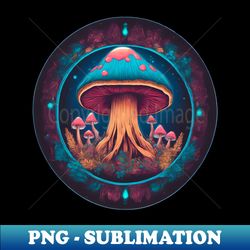mistical mushrooms - decorative sublimation png file - perfect for personalization