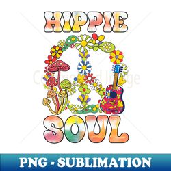 hippie soul flower child design - vintage sublimation png download - unleash your creativity