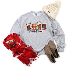 christmas coffee sweatshirt, christmas shirt, coffee lover shirt, coffee lover gift, christmas latte sweatshirt, christm