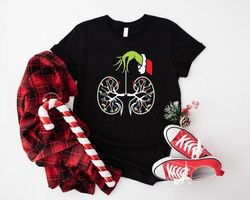 christmas nurse gift t-shirt, christmas dialysis shirt, christmas lights nurse squad tshirt, kidney rn shirt, holiday re