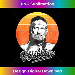 official willie nelson sunset photo tank top - artisanal sublimation png file - pioneer new aesthetic frontiers