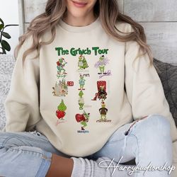 christmas ts shirt, the grinch tour, the grinch in my grinch eras sweatshirt, grinch tour sweatshirt, grinch christmas s