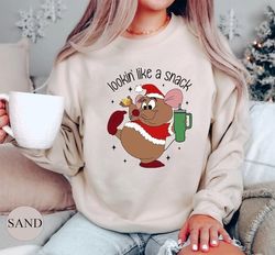 cute gus gus shirt, looking like a snack shirt, disney christmas shirt, disneyland trip shirt, family christmas shirt, c