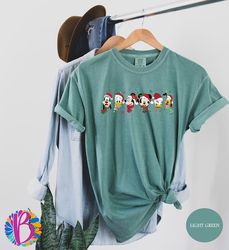 mickey & friends christmas shirt, comfort colors shirts, disney christmas, mickey christmas, christmas shirt, disney shi