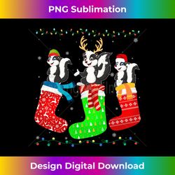 Skunk in Xmas Socks Funny Holiday Ugly Sweater Christmas Long Sleeve - Sleek Sublimation PNG Download - Elevate Your Style with Intricate Details