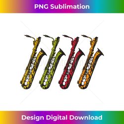 vintage retro baritone saxophone music t bari sax - bespoke sublimation digital file - immerse in creativity with every design