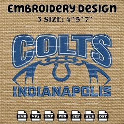 indianapolis colts embroidery pattern, nfl colts embroidery designs, nfl logo embroidery files