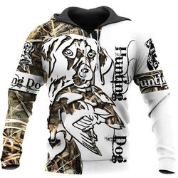 hunting dog camo 3d all over print | hoodie | unisex | full size | adult | colorful | ht5056