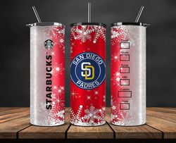 San Diego Padres Png,Christmas MLB Tumbler Png , MLB Christmas Tumbler Wrap 60