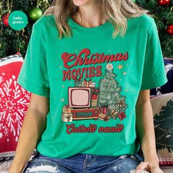 customized christmas movie shirts, christmas sweatshirt, personalized family christmas shirts, custom holiday t-shirt, m