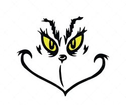grinch svg, png, pdf, grinch face cut file, my day grinch svg