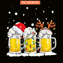 beer christmas png mug santa reinbeer png xmas lights png