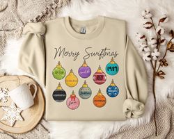 taylor swiftie christmas sweater, merry swiftmas sweatshirt, holiday apparel for swifties, festive xmas sweater, unique