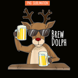 brew dolph png funny rudolph png christmas holiday png