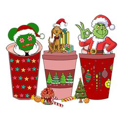 grinch christmas coffee png, merry christmas png, coffee latte png, christmas png, christmas latte png digital download