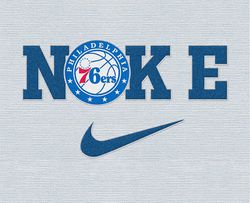 Nike Philadelphia 76ers Svg, Stitch Nike Embroidery Effect, NBA Logo, Basketball Svg, NBA, Nike Nba Design 13