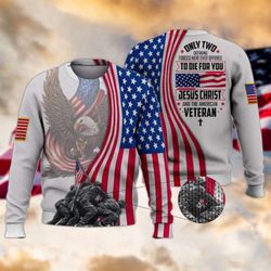 show your patriotism with the veteran american flag ugly christmas sweater