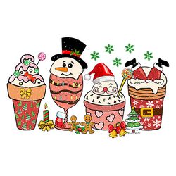 santa christmas coffee png, merry christmas png, coffee latte png, christmas png, christmas latte png digital download