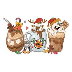 santa christmas coffee png, merry christmas png, coffee latte png, christmas png, christmas latte png digital download