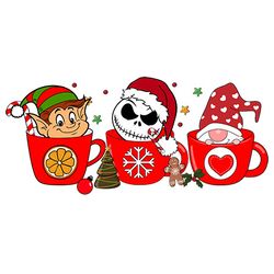 gnome christmas coffee png, merry christmas png, coffee latte png, christmas png, christmas latte png digital download