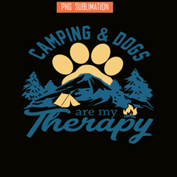 camping dog my therapy png dog paw behind the ridge png camping and dogs png