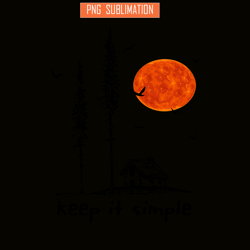 keep it simple png horror camping night png red moon png